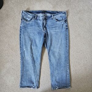 SILVER JEANS ELYSE CAPRI 18Wx 23.5